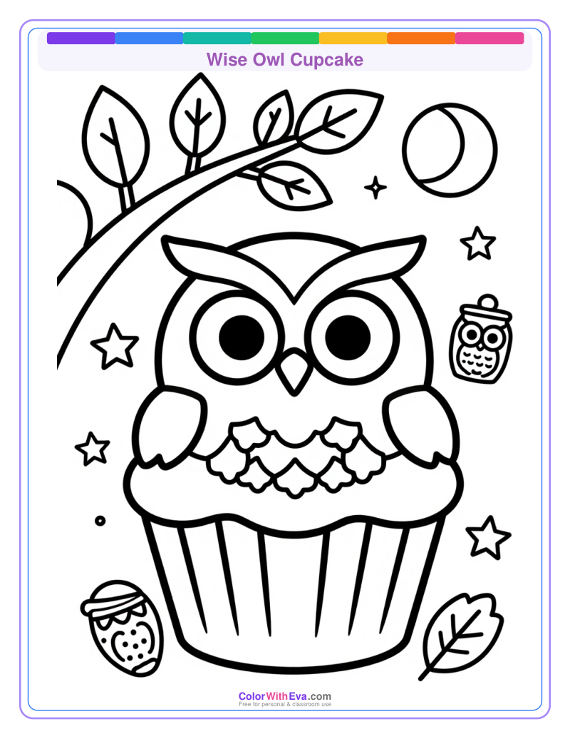 Wise Owl Cupcake preview