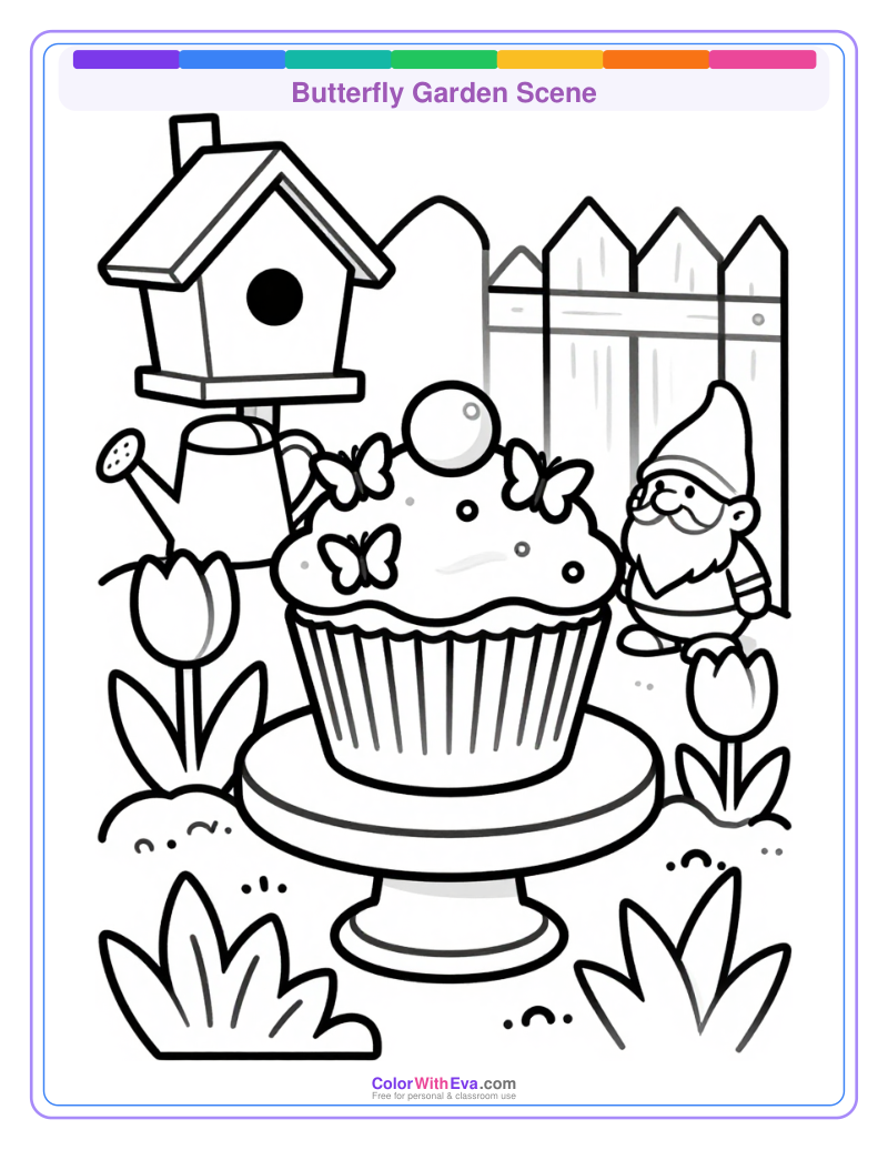 Butterfly Garden Scene preview