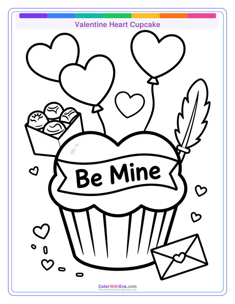 Valentine Heart Cupcake preview