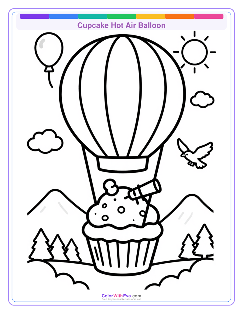 Cupcake Hot Air Balloon thumbnail