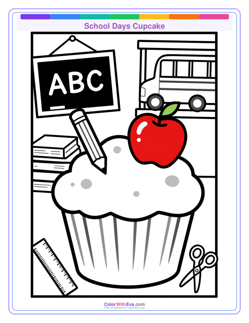 School Days Cupcake preview