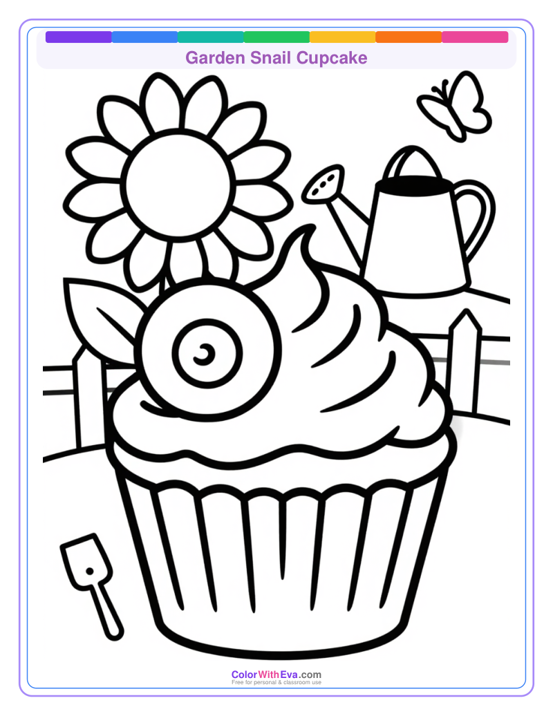 Garden Snail Cupcake preview