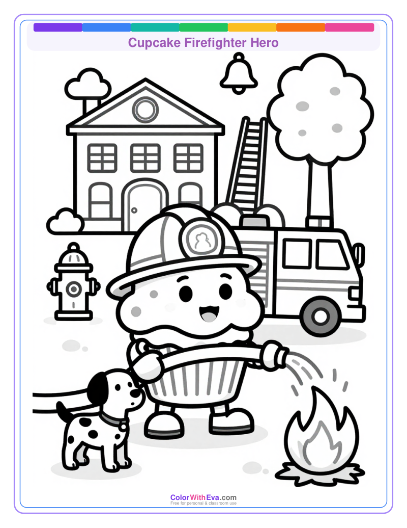 Cupcake Firefighter Hero thumbnail