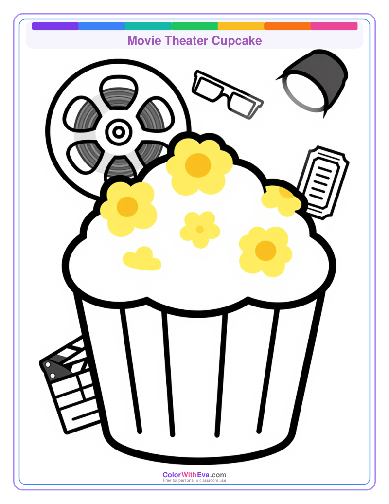 Movie Theater Cupcake preview
