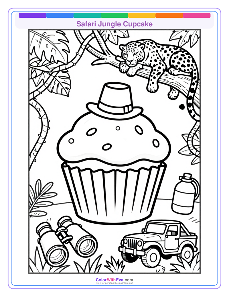 Safari Jungle Cupcake preview