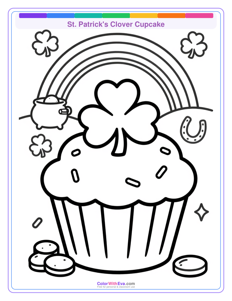 St. Patrick's Clover Cupcake preview