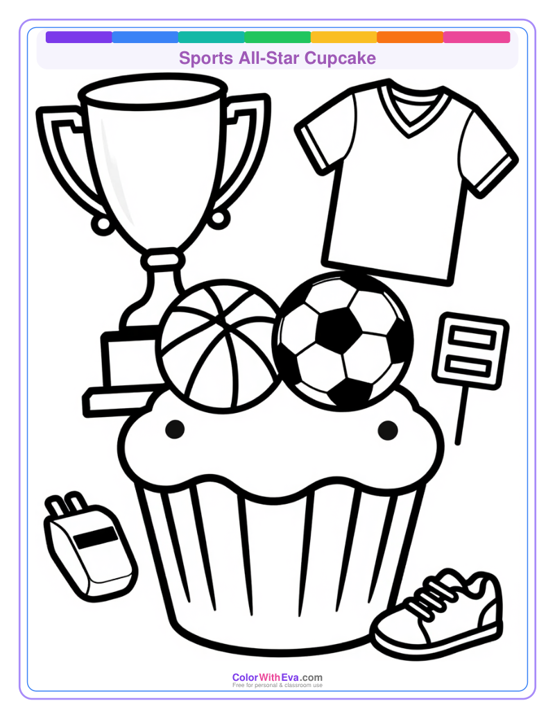 Sports All-Star Cupcake preview