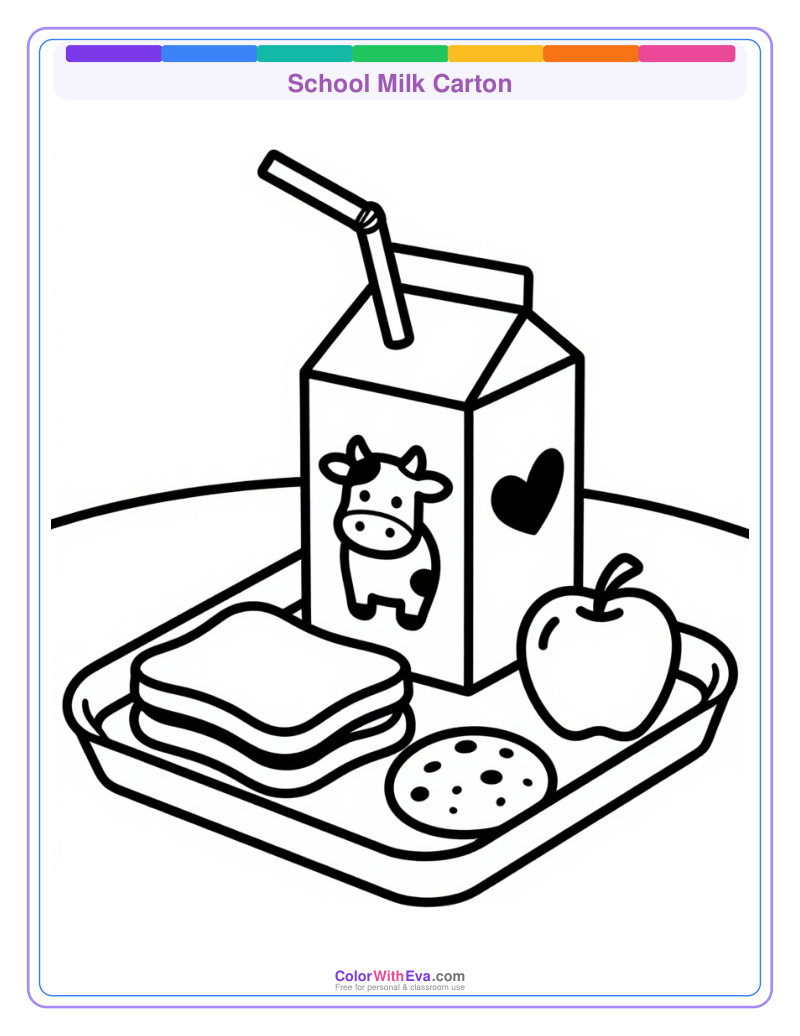 School Milk Carton preview