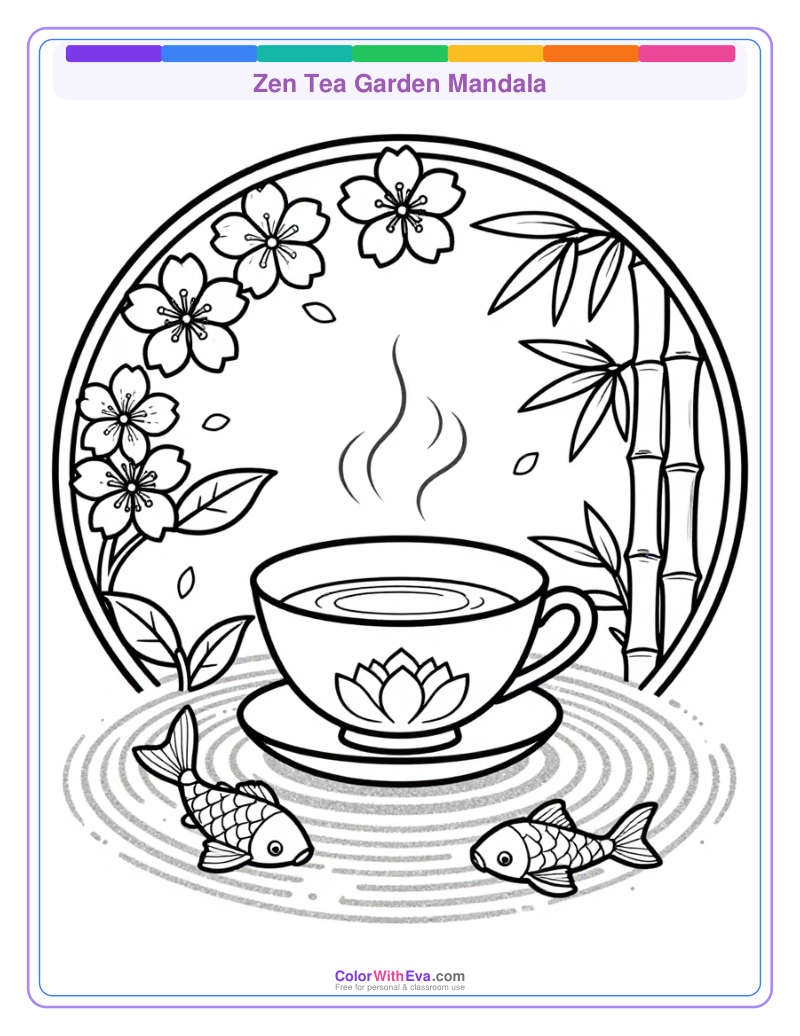 Zen Tea Garden Mandala thumbnail