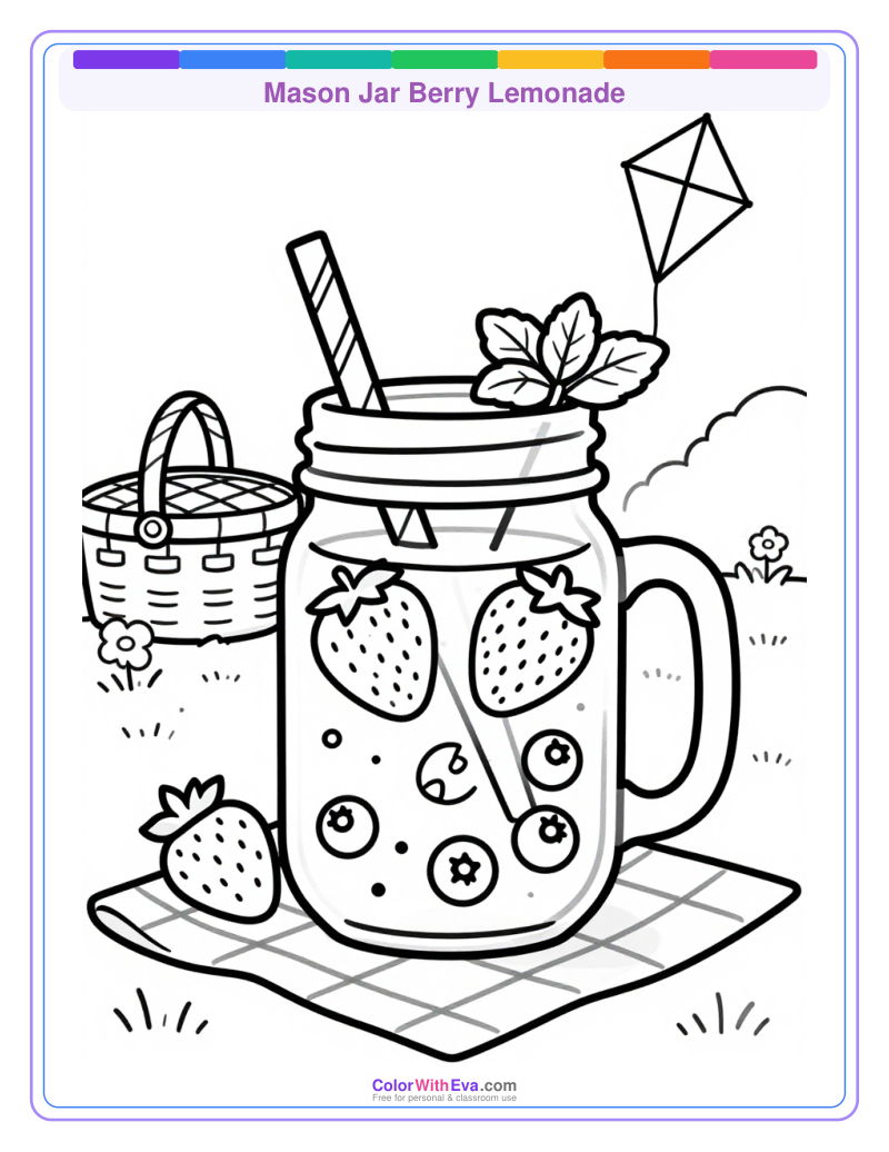 Mason Jar Berry Lemonade preview