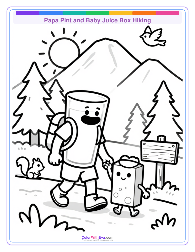 Papa Pint and Baby Juice Box Hiking thumbnail