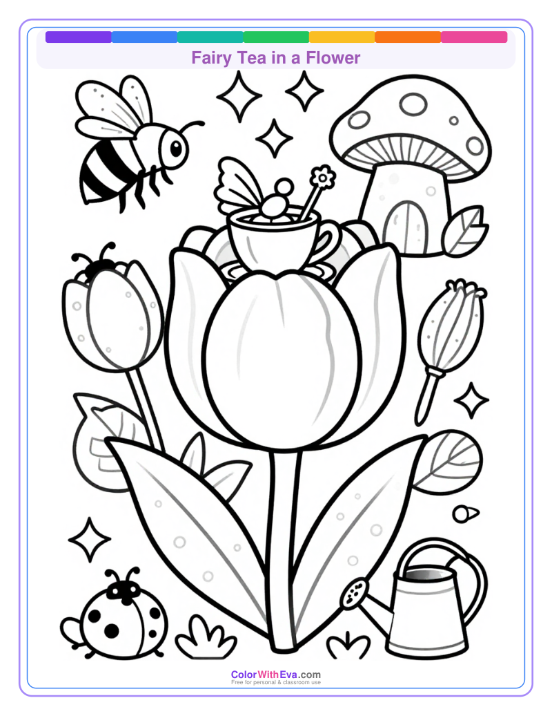 Fairy Tea in a Flower thumbnail