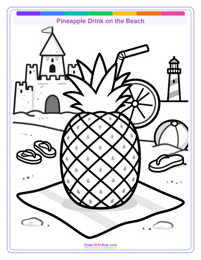 Pineapple Drink on the Beach preview