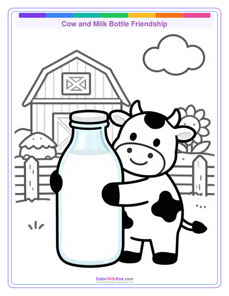 Cow and Milk Bottle Friendship thumbnail