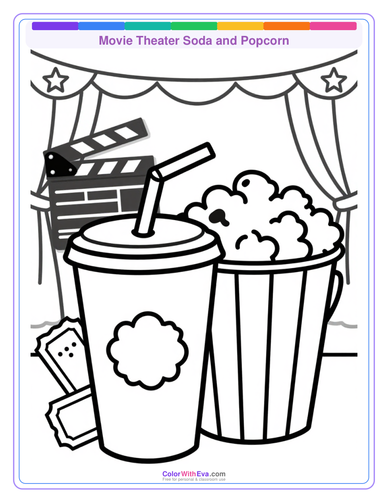 Movie Theater Soda and Popcorn preview