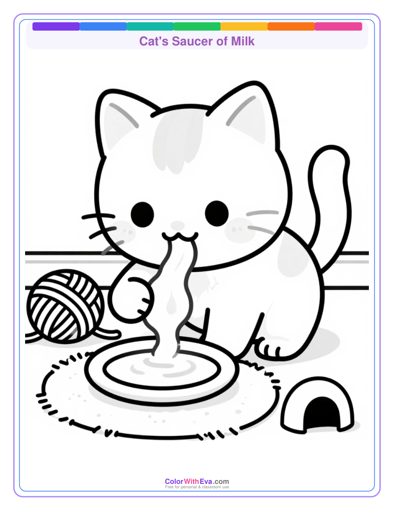 Cat's Saucer of Milk preview