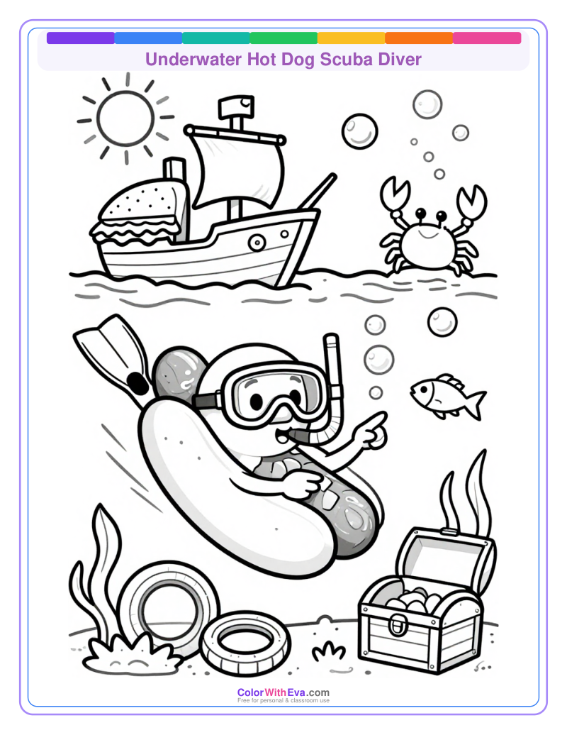 Underwater Hot Dog Scuba Diver thumbnail