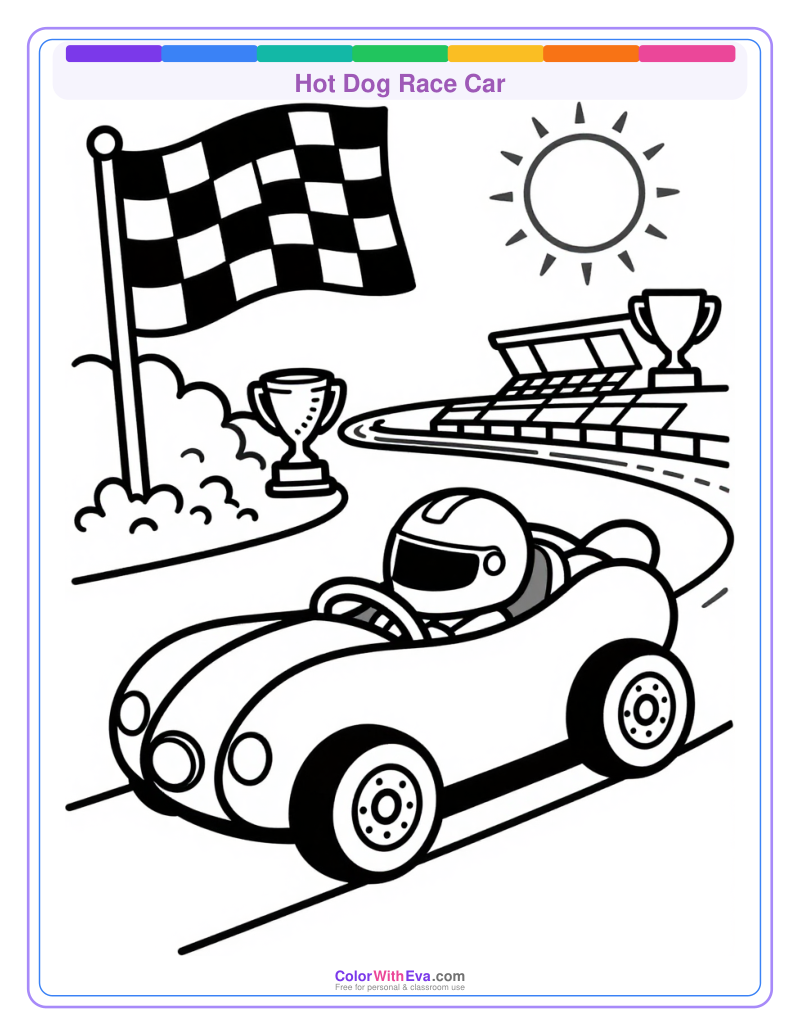 Hot Dog Race Car preview
