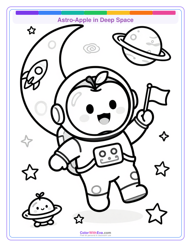 Astro-Apple in Deep Space thumbnail