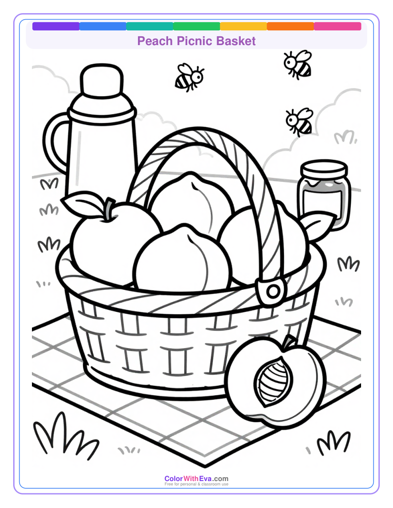 Peach Picnic Basket preview