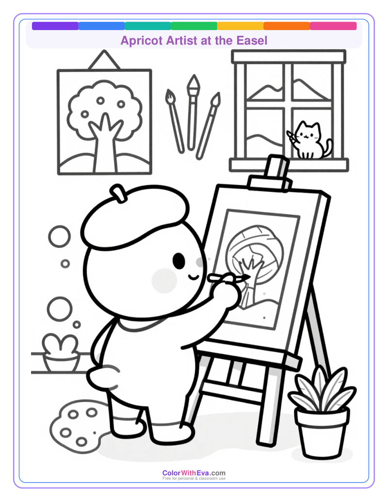 Apricot Artist at the Easel thumbnail