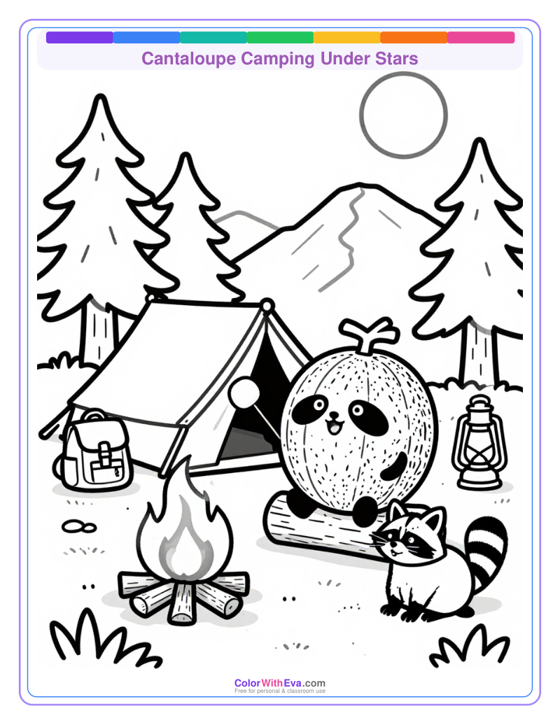 Cantaloupe Camping Under Stars thumbnail