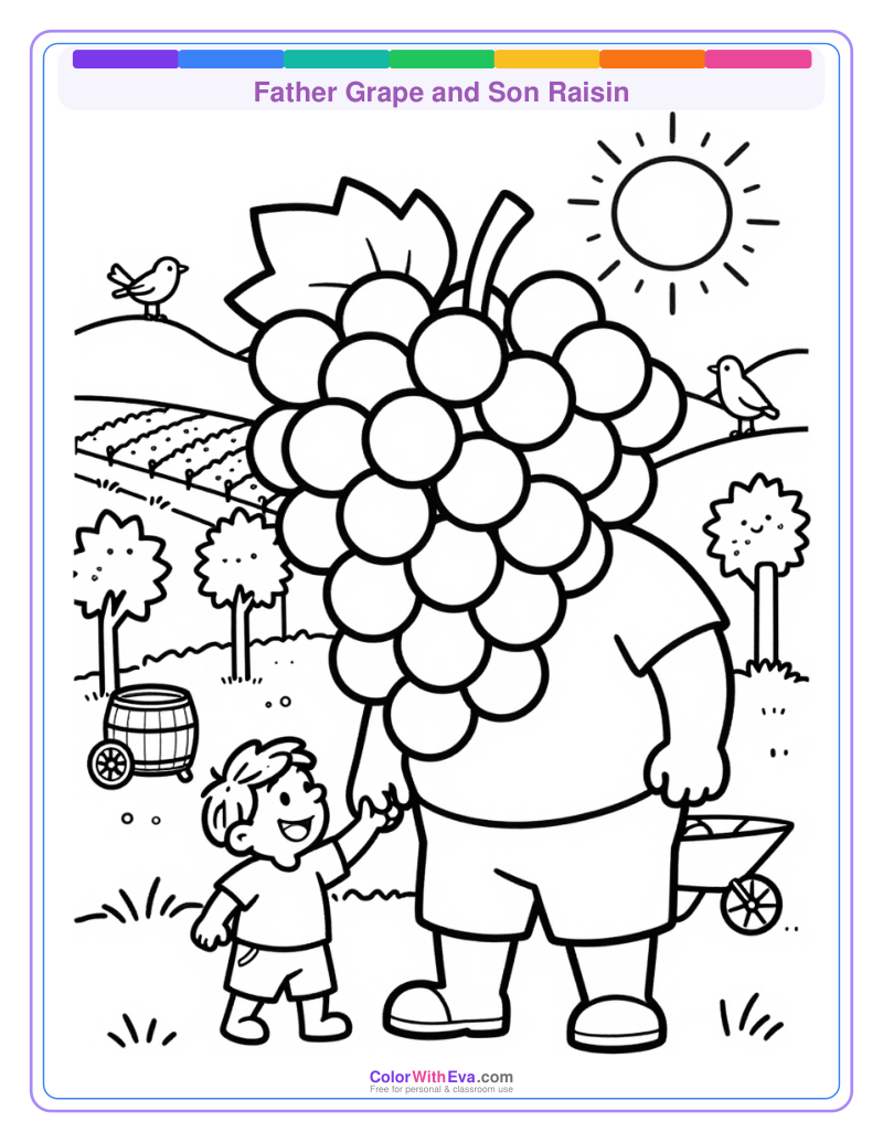 Father Grape and Son Raisin thumbnail