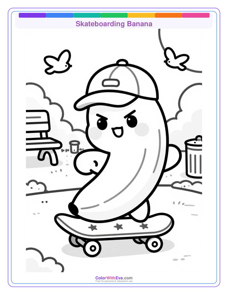 Skateboarding Banana preview