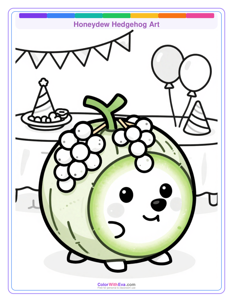 Honeydew Hedgehog Art preview