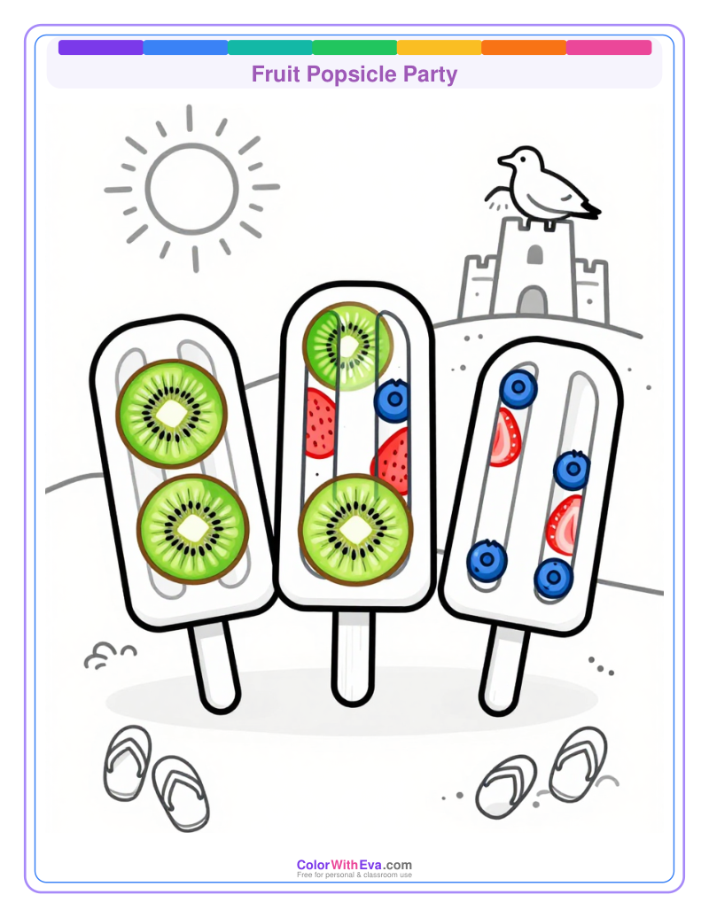Fruit Popsicle Party preview