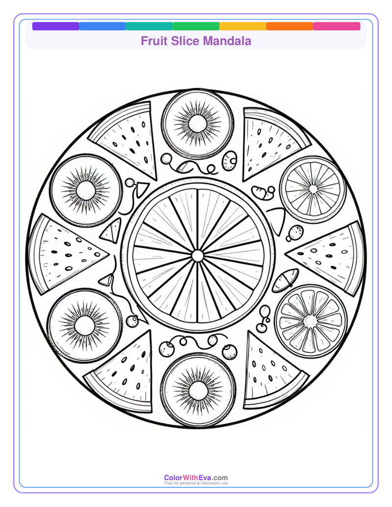 Fruit Slice Mandala preview