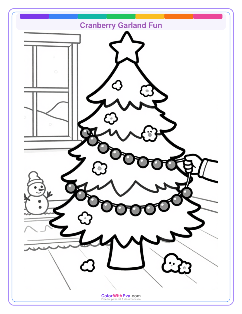 Cranberry Garland Fun preview