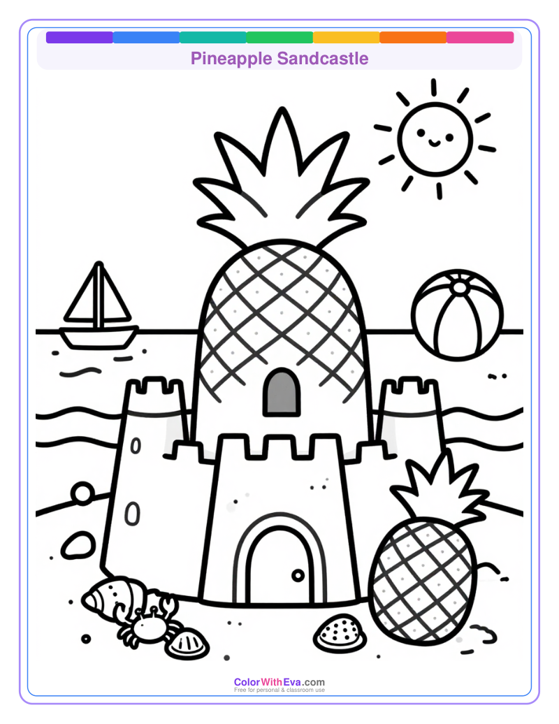 Pineapple Sandcastle preview
