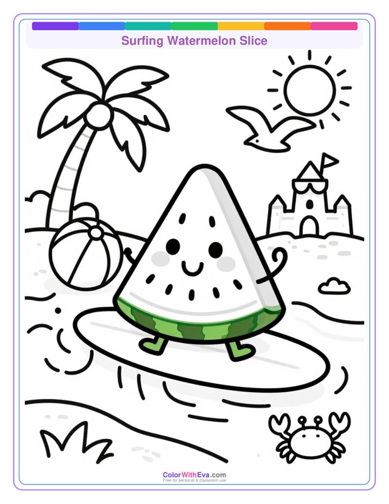 Surfing Watermelon Slice thumbnail