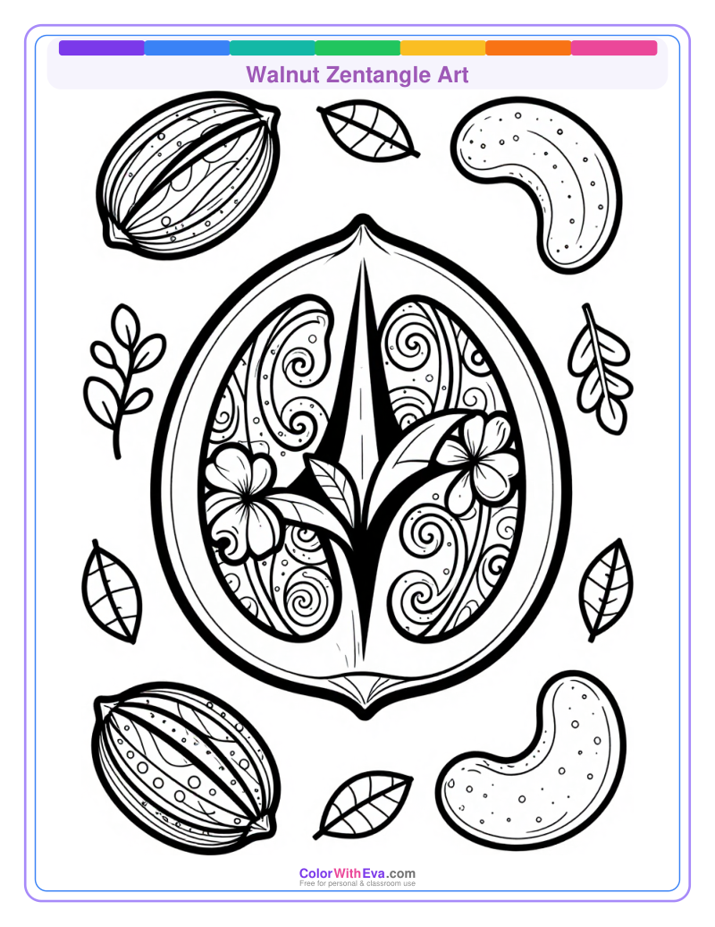 Walnut Zentangle Art thumbnail
