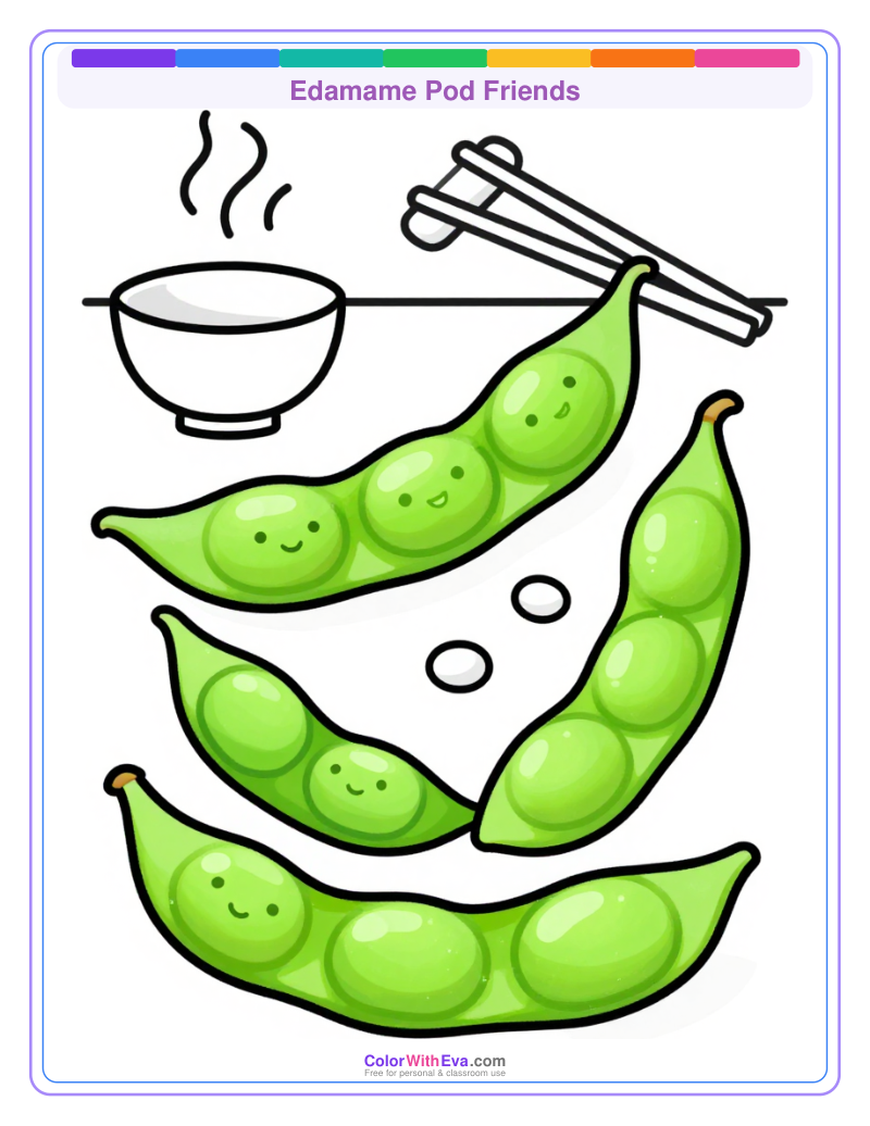 Edamame Pod Friends preview