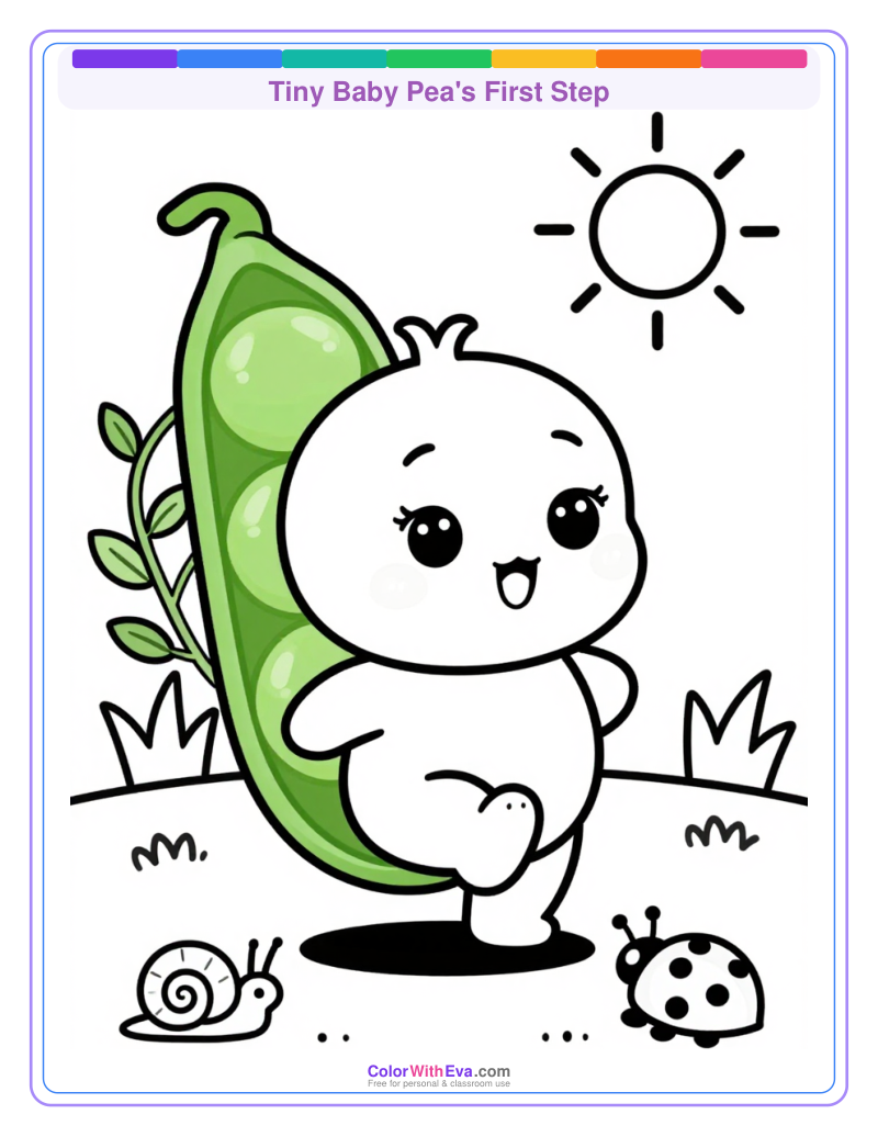 Tiny Baby Pea's First Step thumbnail