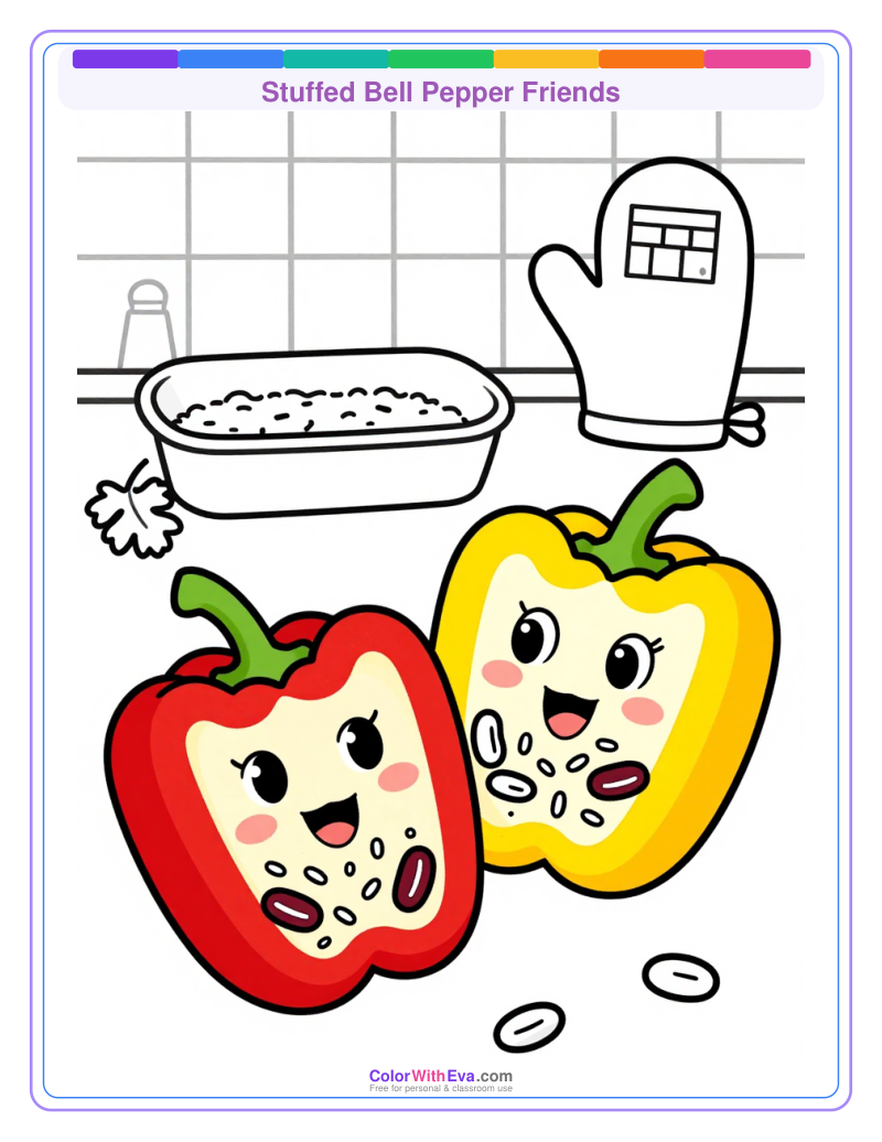 Stuffed Bell Pepper Friends preview