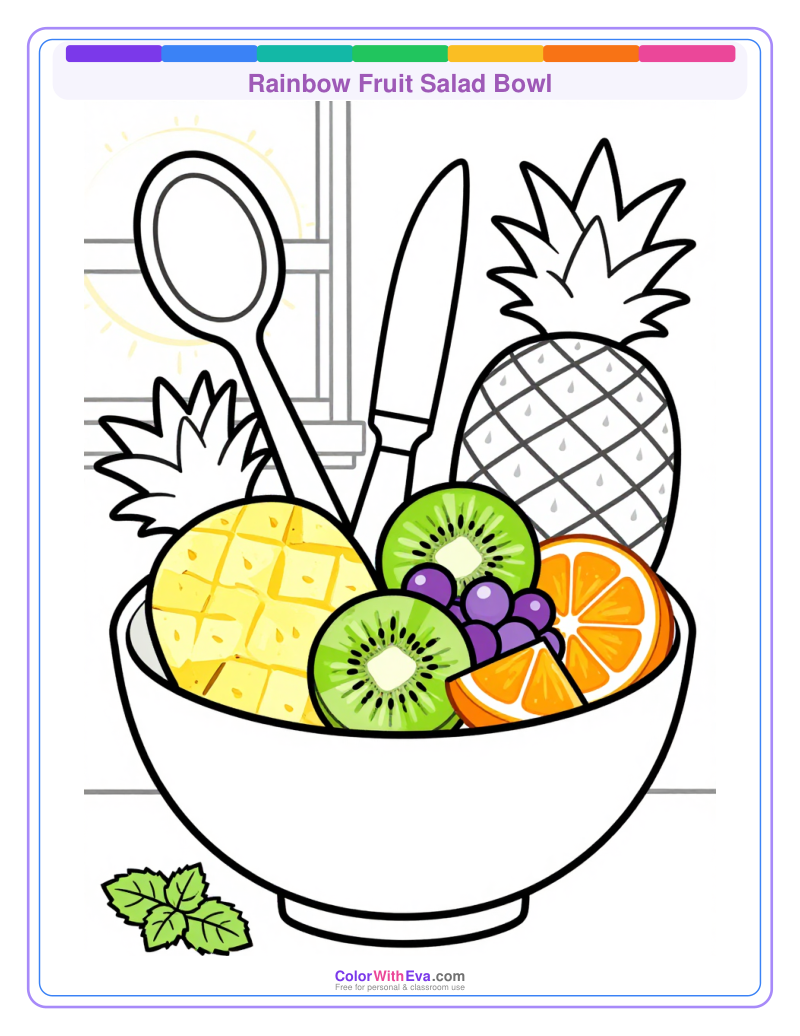 Rainbow Fruit Salad Bowl preview