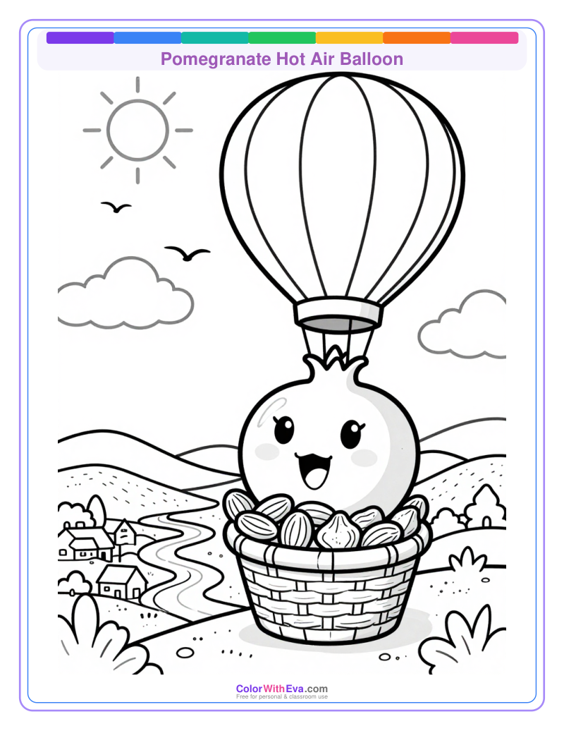 Pomegranate Hot Air Balloon thumbnail