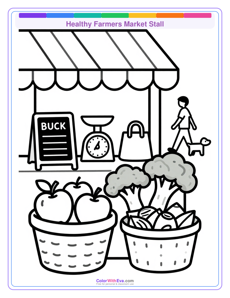 Healthy Farmers Market Stall preview