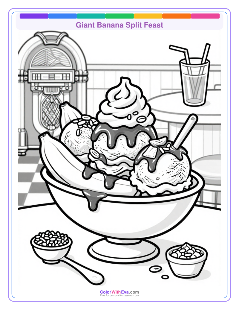 Giant Banana Split Feast preview