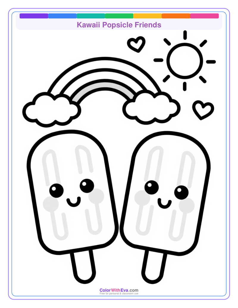 Kawaii Popsicle Friends preview