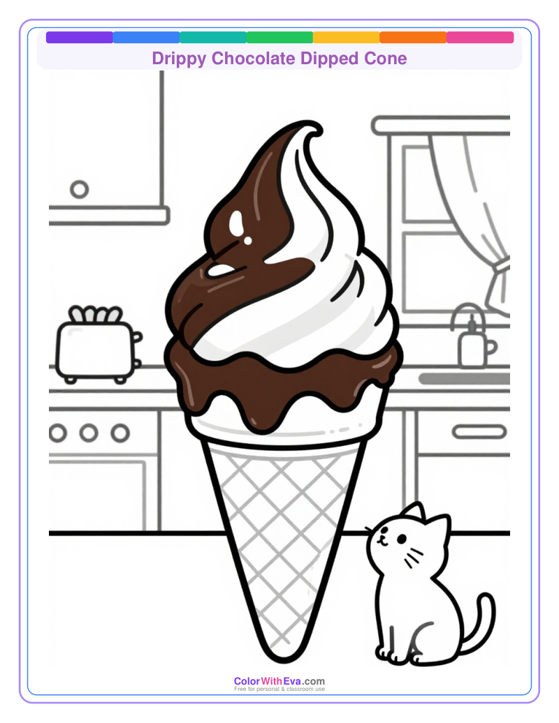 Drippy Chocolate Dipped Cone preview