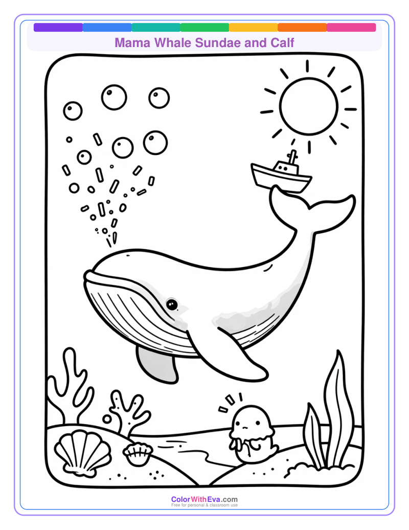 Mama Whale Sundae and Calf thumbnail