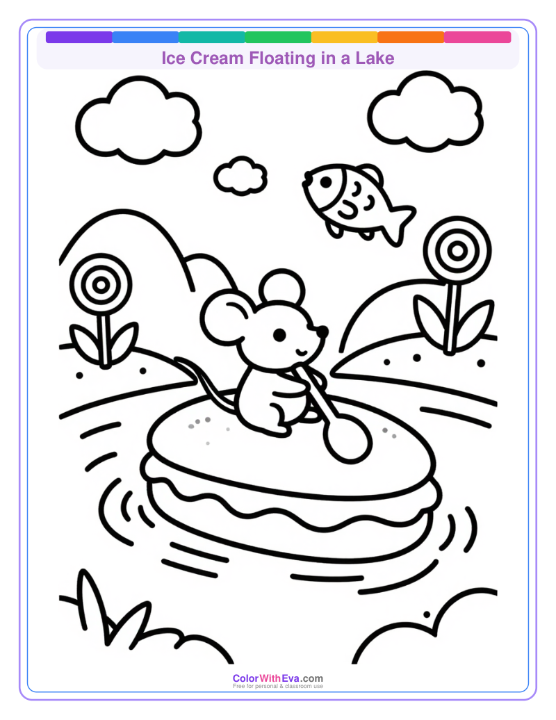 Ice Cream Floating in a Lake preview