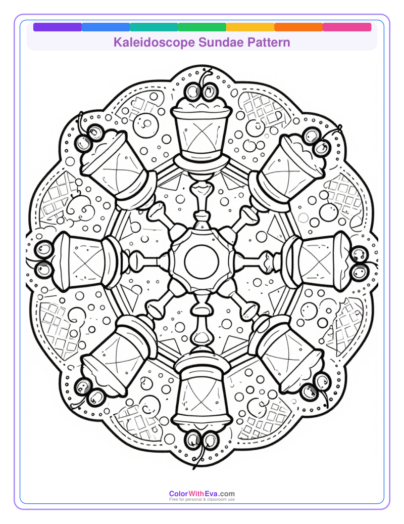 Kaleidoscope Sundae Pattern thumbnail