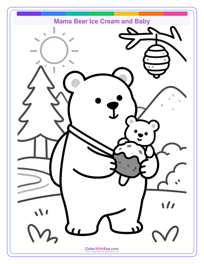 Mama Bear Ice Cream and Baby thumbnail