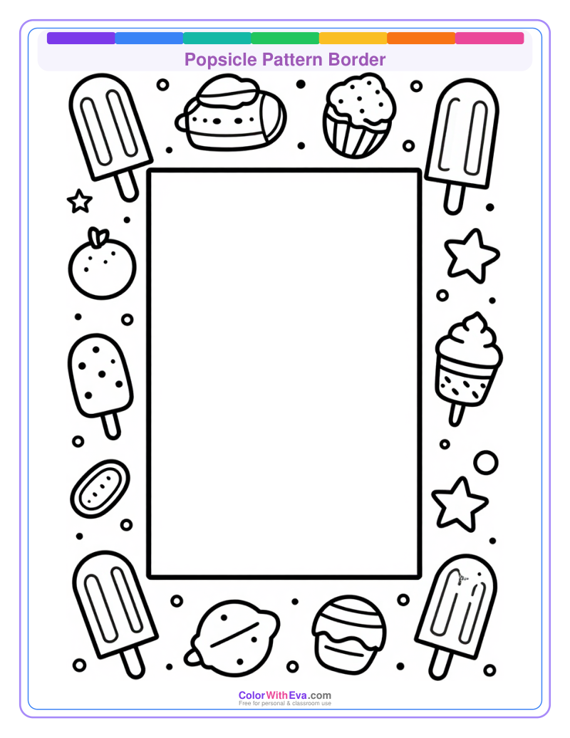 Popsicle Pattern Border preview