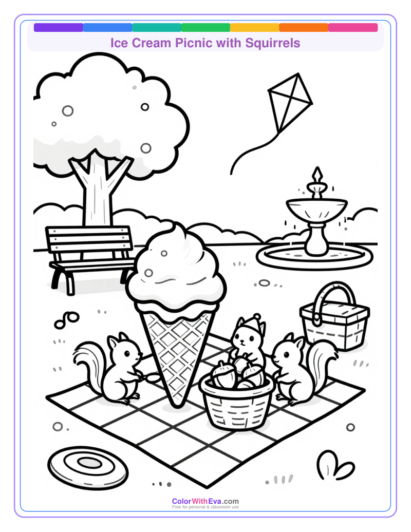 Ice Cream Picnic with Squirrels thumbnail